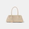 BOLSO DE HOMBRO DE GAMUZA CON ESTAMPADO DE COCODRILO «HONEY 40» PARA MUJER
