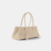 BOLSO DE HOMBRO DE GAMUZA CON ESTAMPADO DE COCODRILO «HONEY 40» PARA MUJER