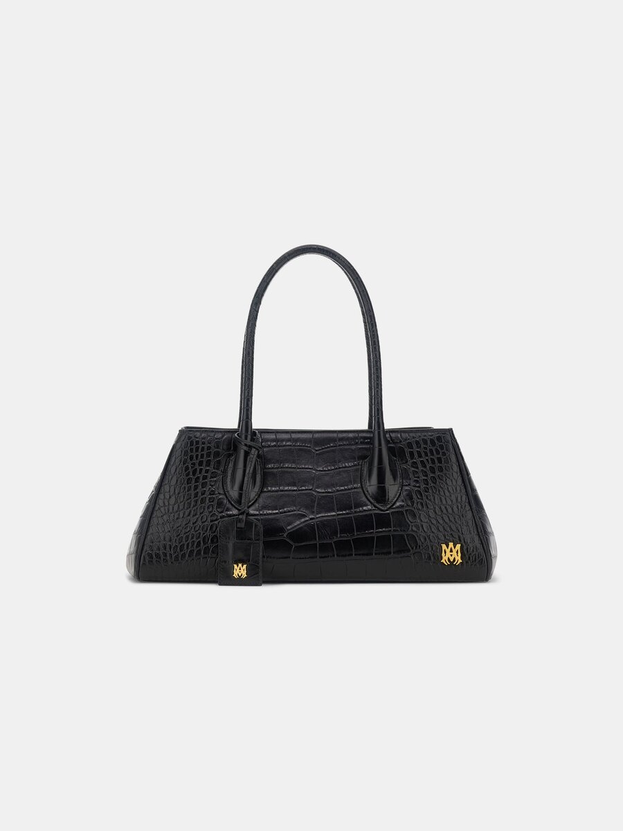 BOLSO DE HOMBRO EMBOSSED CROC HONEY 40 PARA MUJER