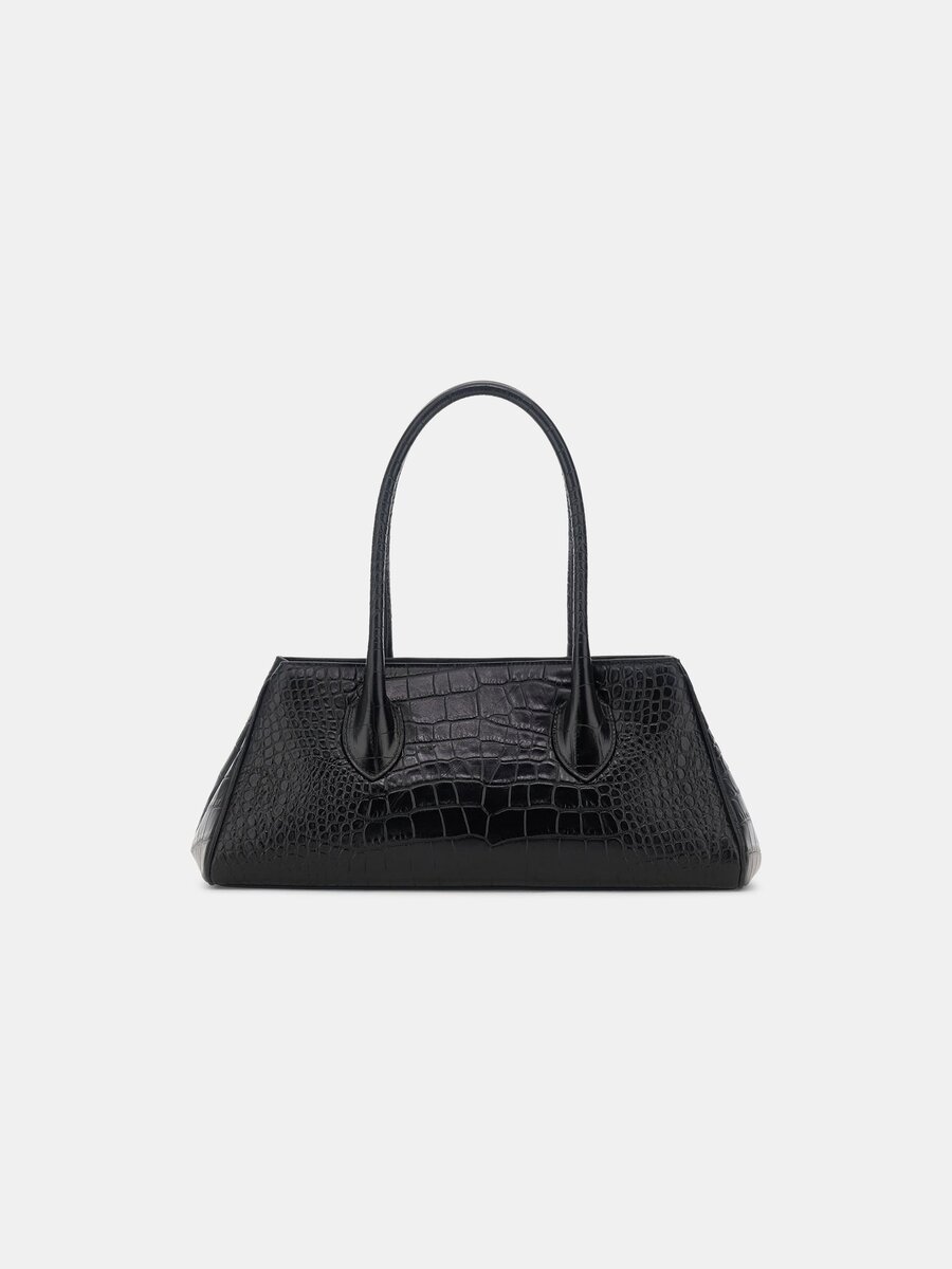 BOLSO DE HOMBRO EMBOSSED CROC HONEY 40 PARA MUJER