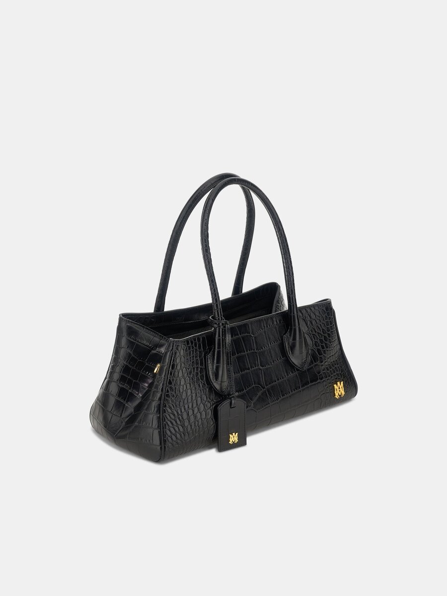 BOLSO DE HOMBRO EMBOSSED CROC HONEY 40 PARA MUJER