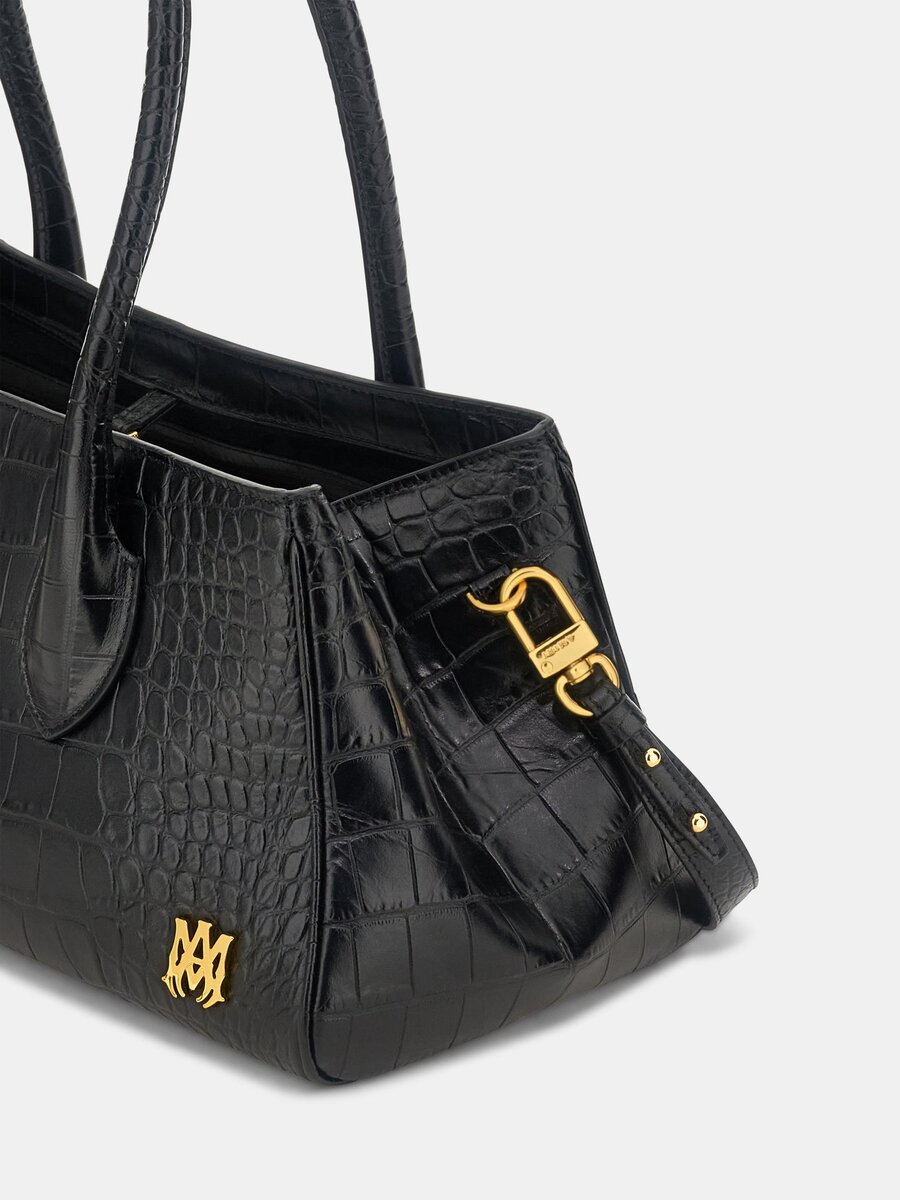BOLSO DE HOMBRO EMBOSSED CROC HONEY 40 PARA MUJER
