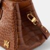 BOLSO DE HOMBRO EMBOSSED CROC HONEY 40 PARA MUJER