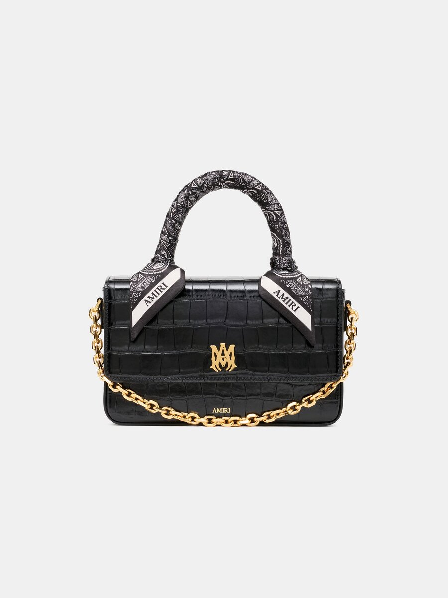 BOLSO MA LARGO CON RELIEVE DE COCODRILO PARA MUJER