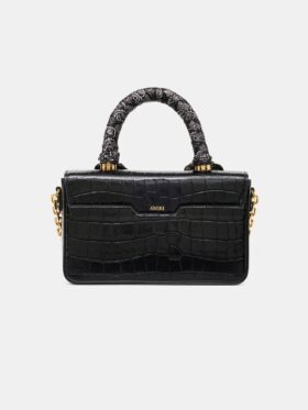 BOLSO MA LARGO CON RELIEVE DE COCODRILO PARA MUJER