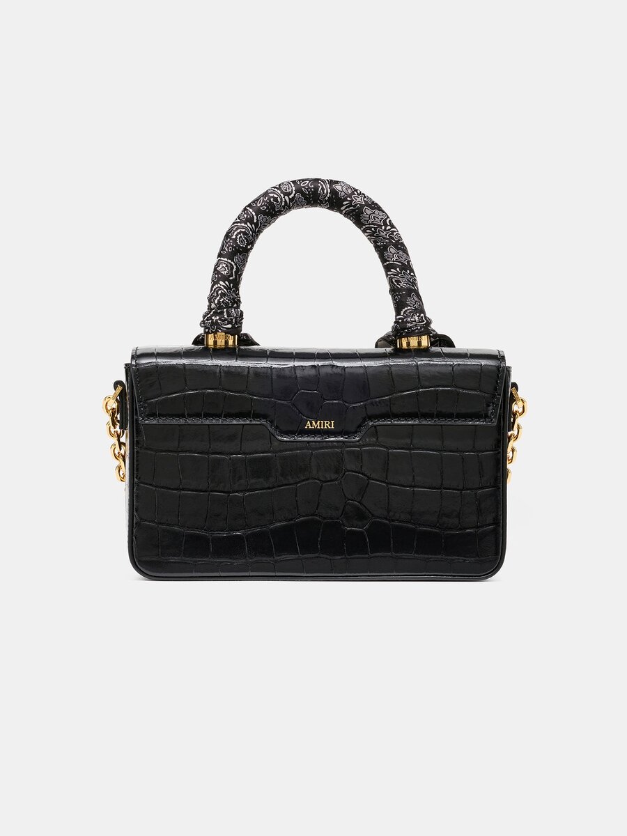 BOLSO MA LARGO CON RELIEVE DE COCODRILO PARA MUJER