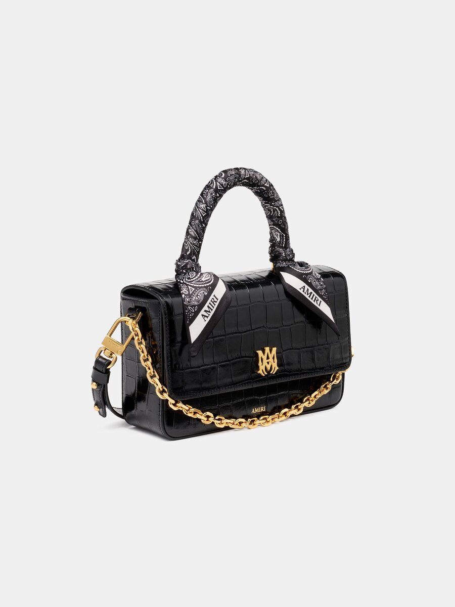 BOLSO MA LARGO CON RELIEVE DE COCODRILO PARA MUJER