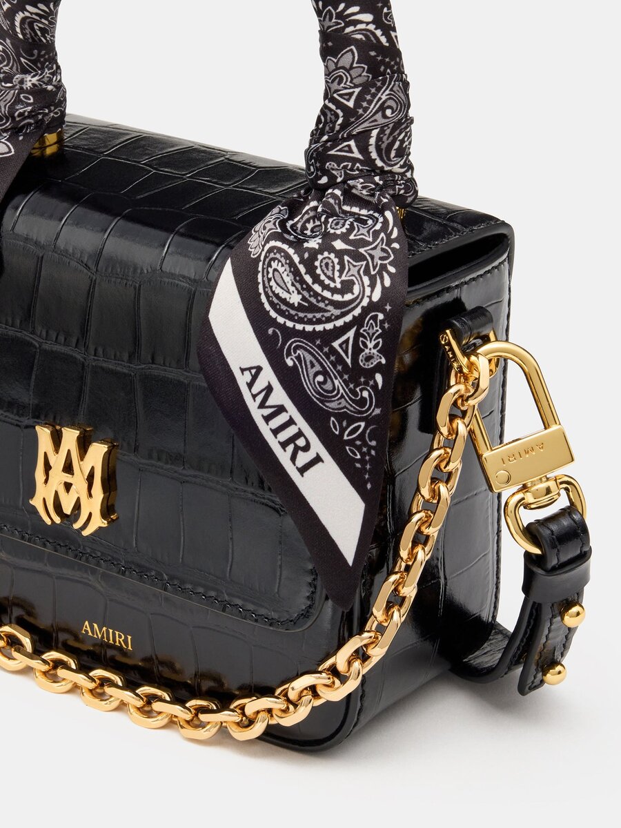 BOLSO MICRO MA CON RELIEVE DE COCODRILO PARA MUJER