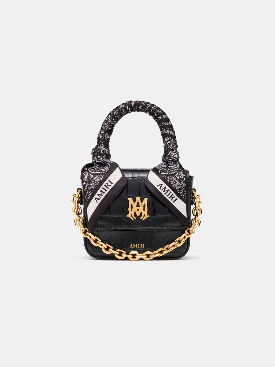 BOLSO NANO MA CON RELIEVE DE COCODRILO PARA MUJER