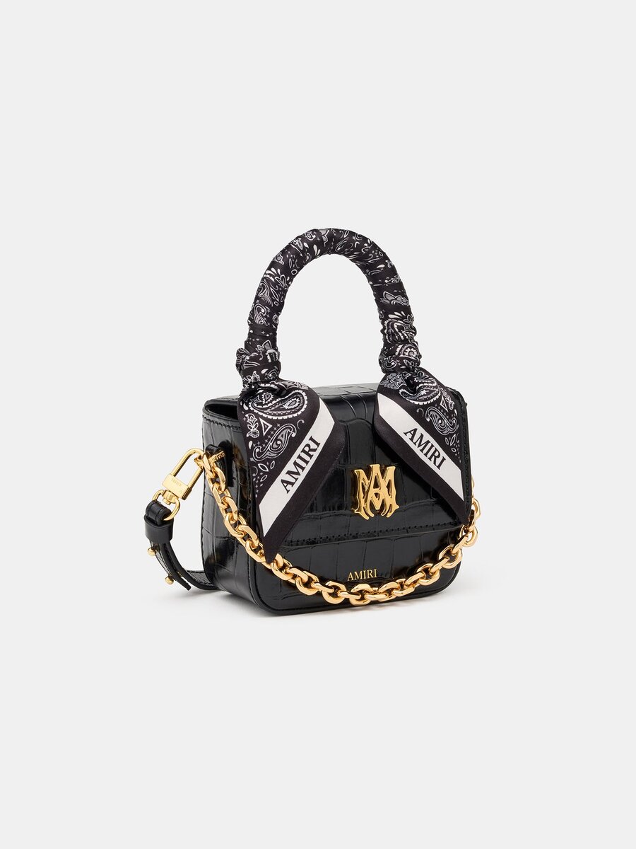BOLSO NANO MA CON RELIEVE DE COCODRILO PARA MUJER