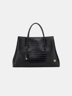 BOLSO TOTE «EMBOSSED CROC HONEY 50»