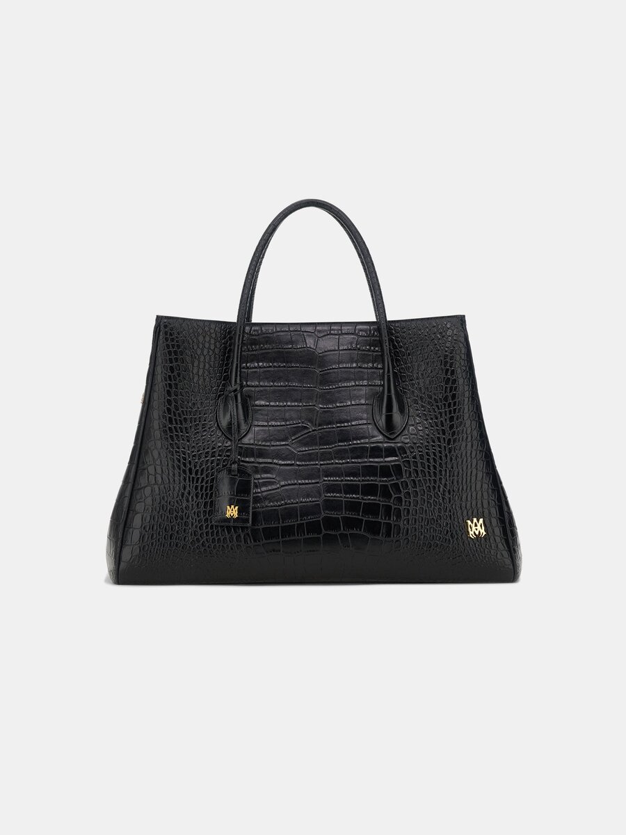 BOLSO TOTE «EMBOSSED CROC HONEY 50»