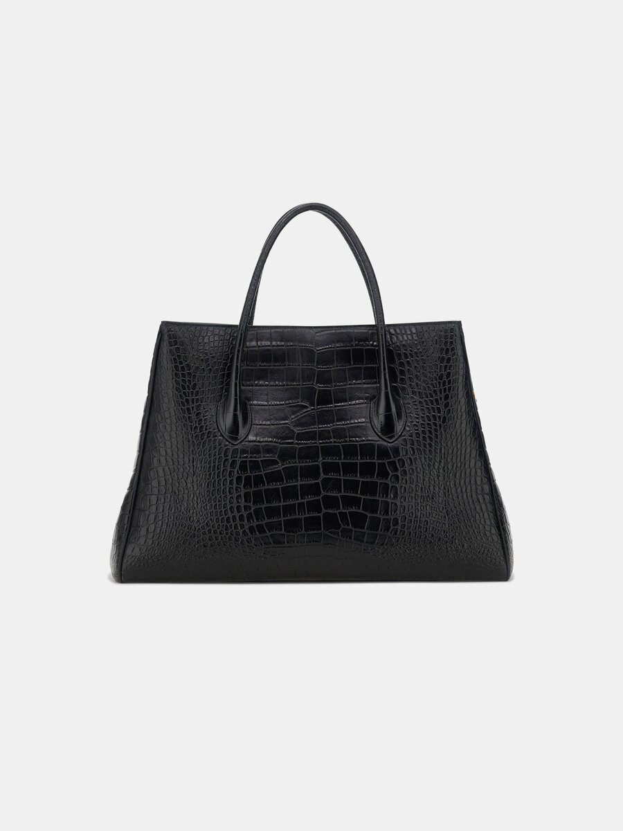 BOLSO TOTE «EMBOSSED CROC HONEY 50»
