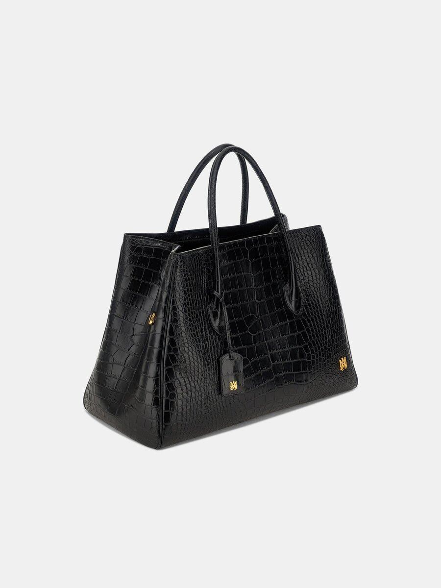 BOLSO TOTE «EMBOSSED CROC HONEY 50»