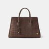 BOLSO TOTE SUEDE CROC HONEY 50