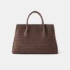 BOLSO TOTE SUEDE CROC HONEY 50
