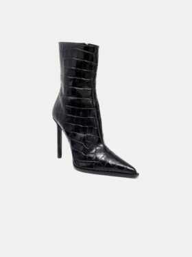 BOTAS DE TACÓN DE AGUJA «MA» CON RELIEVE DE COCO PARA MUJER