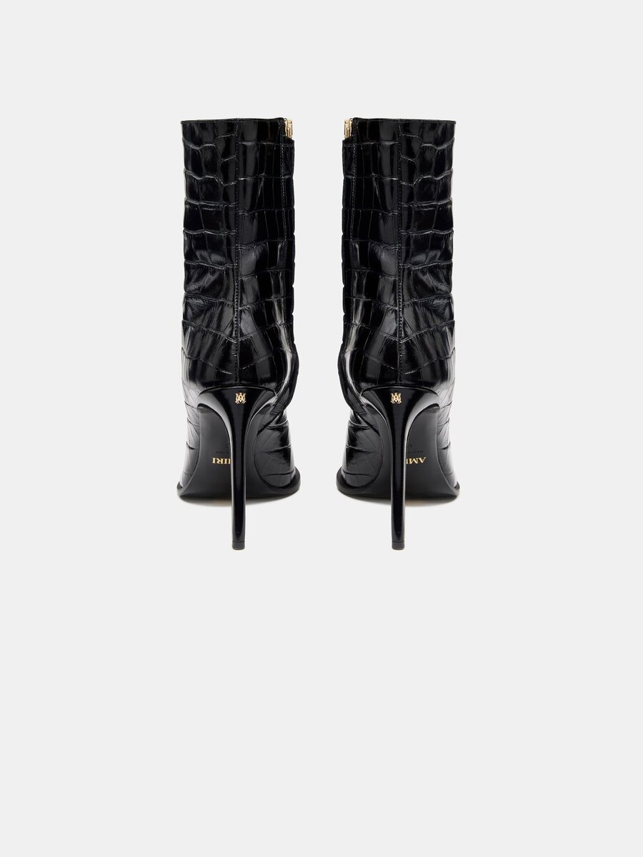 BOTAS DE TACÓN DE AGUJA «MA» CON RELIEVE DE COCO PARA MUJER