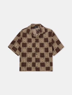 CAMISA DE CAMPAÑA OVERSIZE CON CUADROS MA QUAD