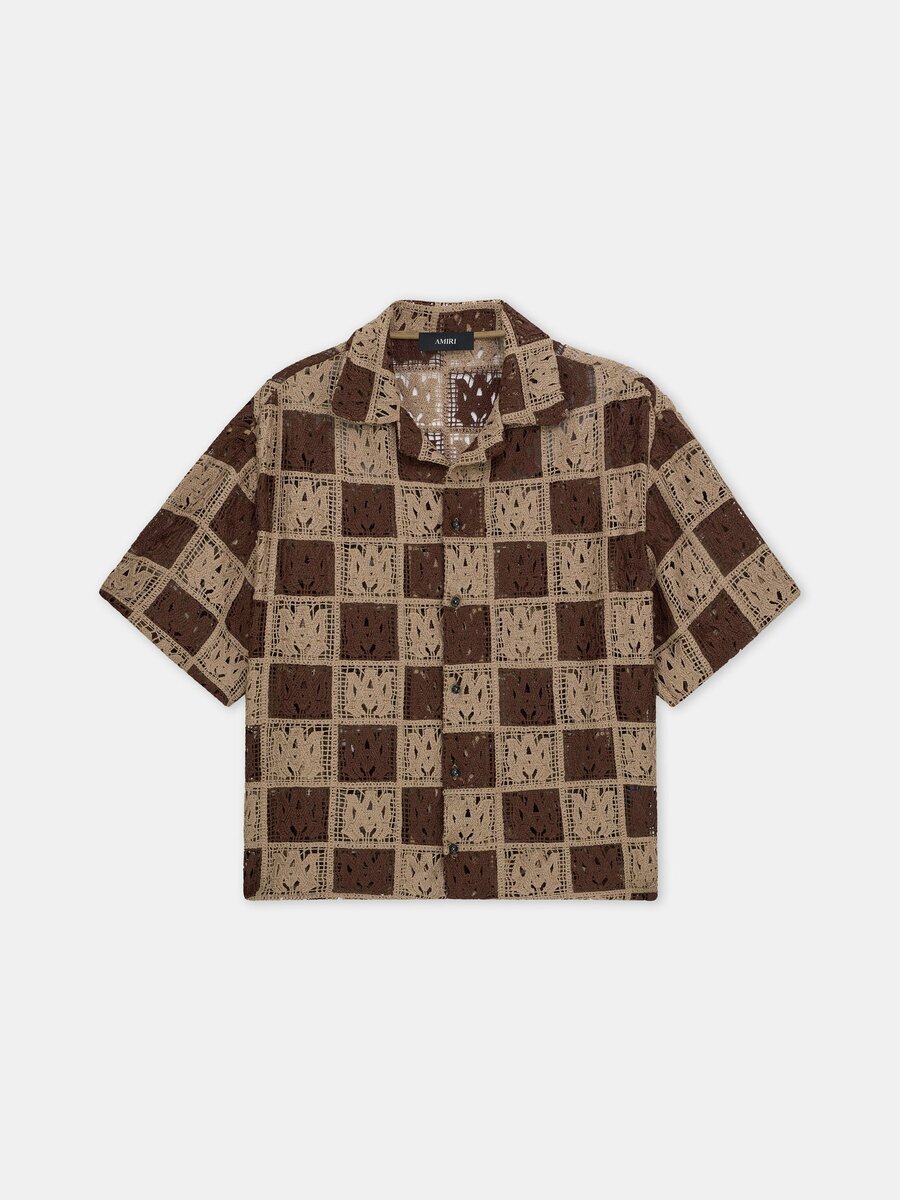 CAMISA DE CAMPAÑA OVERSIZE CON CUADROS MA QUAD