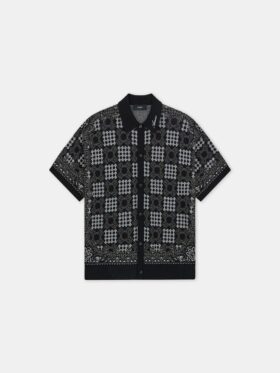 CAMISA DE MALLA CON ESTAMPADO DE CUADROS MA QUAD