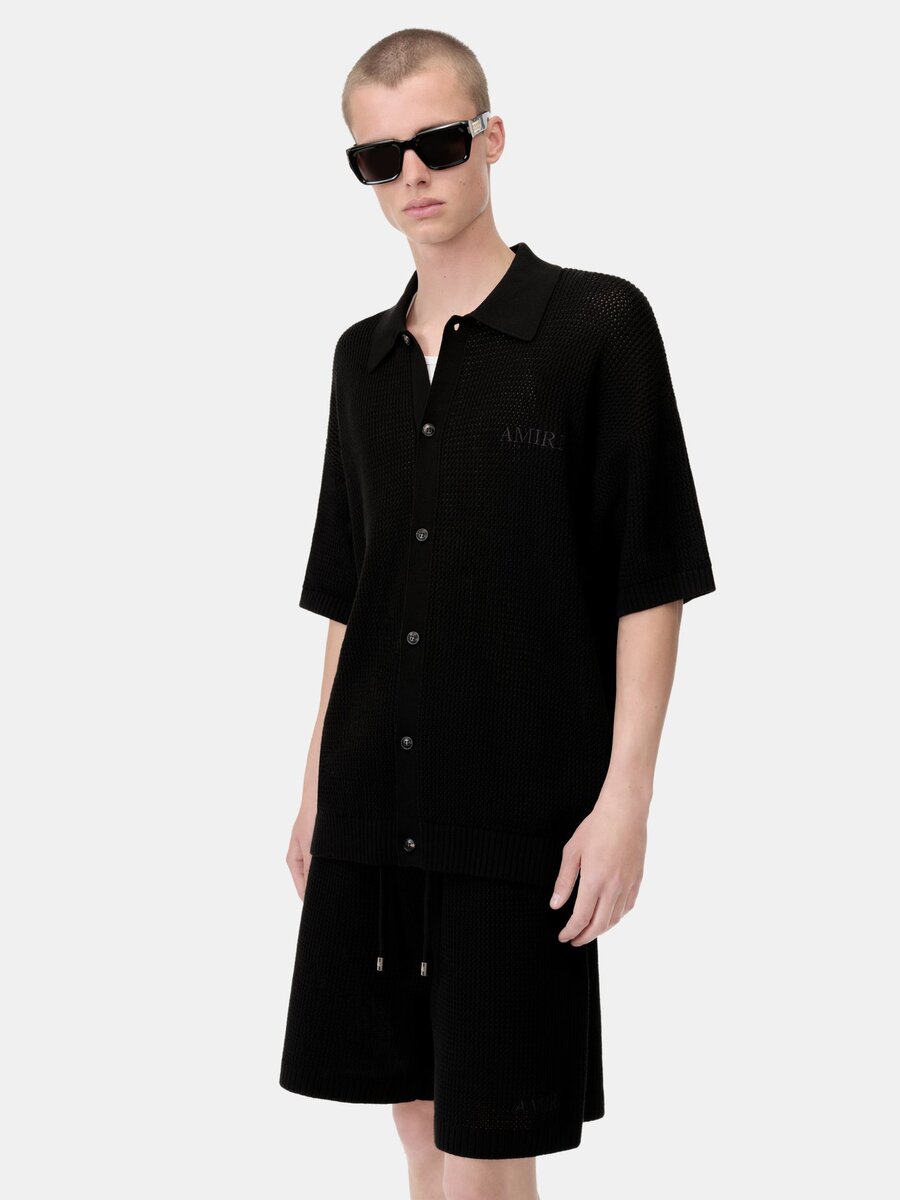 CAMISA DE MALLA DE CROCHÉ AMIRI