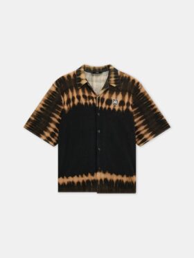 CAMISA DE PUNTO CON PARCHES Y EFECTO TIE-DYE