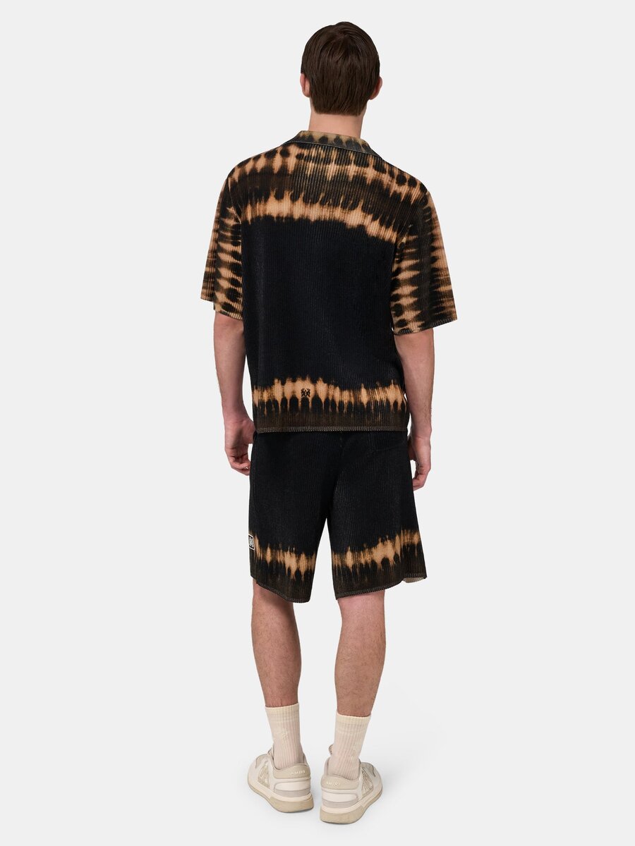 CAMISA DE PUNTO CON PARCHES Y EFECTO TIE-DYE