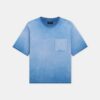 CAMISETA CON BOLSILLO CUADRADO DESBORRADO