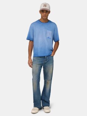 CAMISETA CON BOLSILLO CUADRADO DESBORRADO