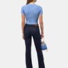 CAMISETA CORTA DE PUNTO ACANALADO MA PARA MUJER