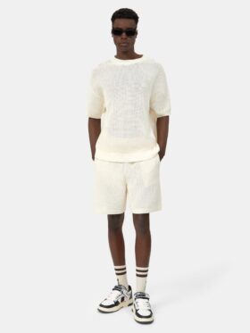 CAMISETA DE MALLA DE CROCHÉ AMIRI