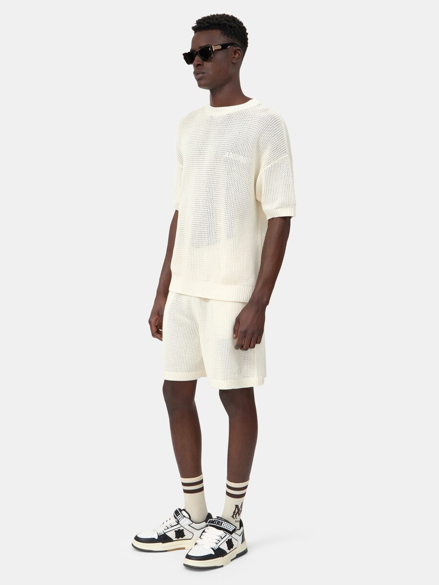 CAMISETA DE MALLA DE CROCHÉ AMIRI