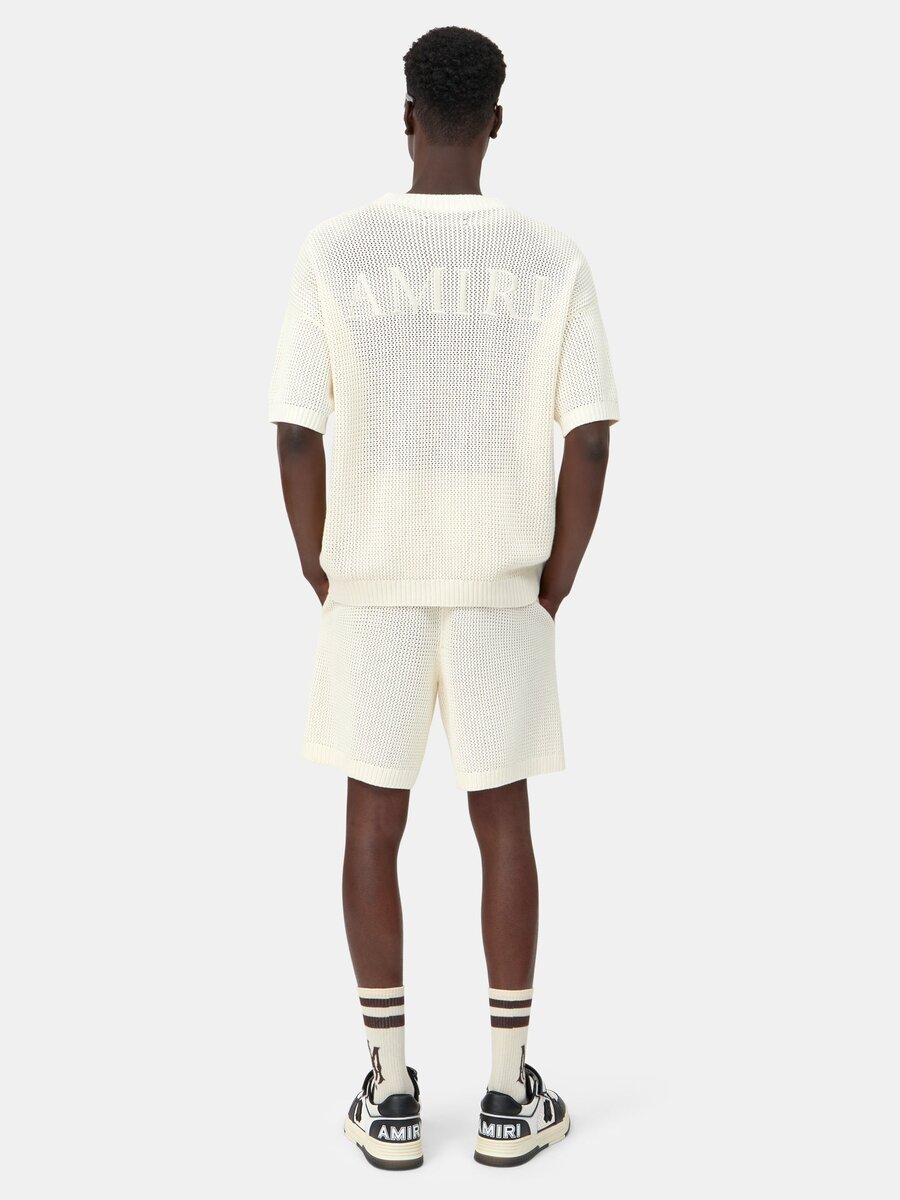 CAMISETA DE MALLA DE CROCHÉ AMIRI