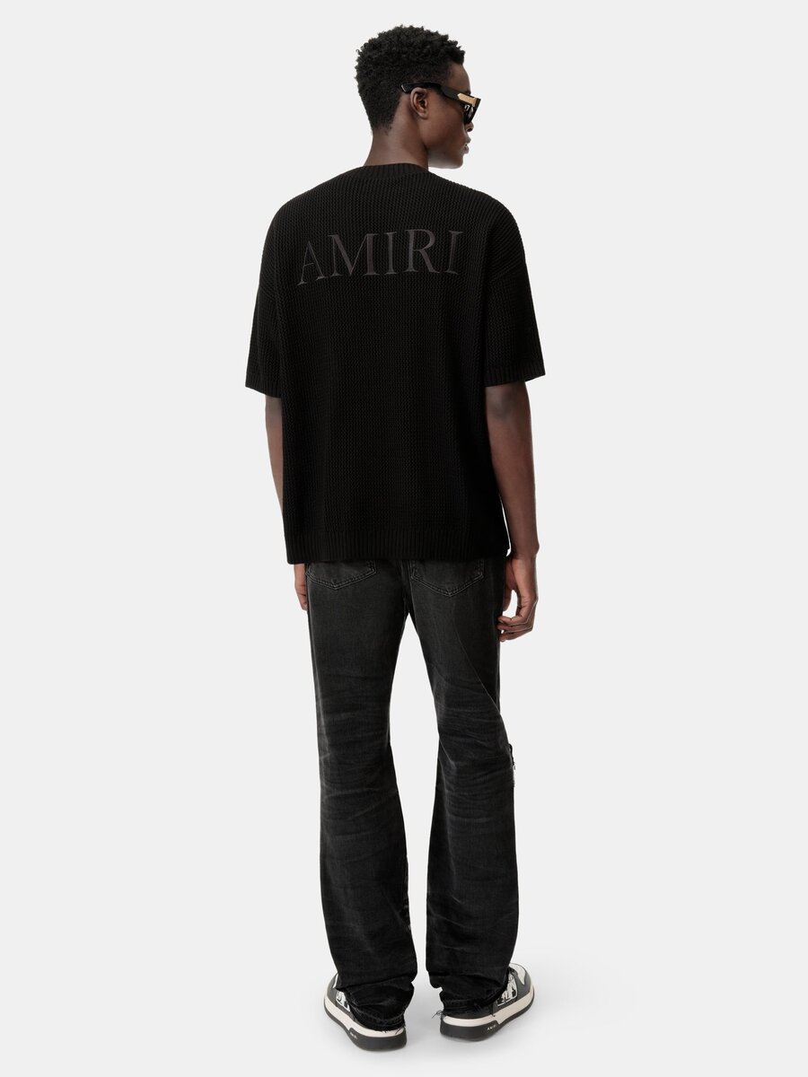 CAMISETA DE MALLA DE CROCHÉ AMIRI