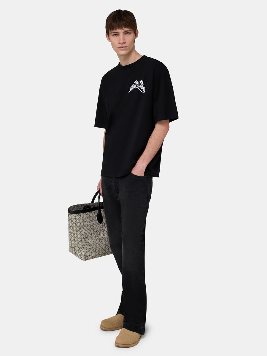 CAMISETA DE SKATE DE JERSEY LIGERO AMIRI HOLLYWOOD