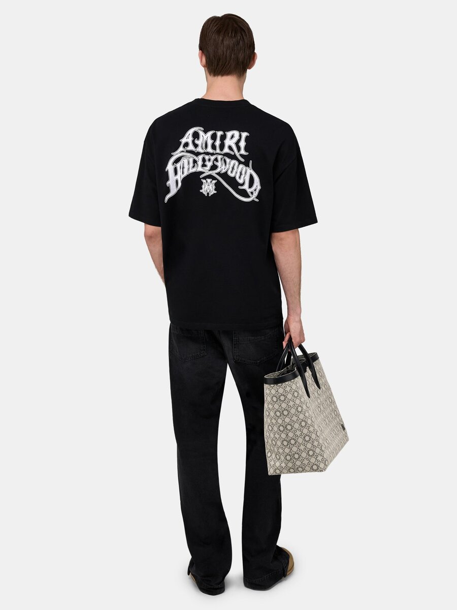 CAMISETA DE SKATE DE JERSEY LIGERO AMIRI HOLLYWOOD