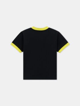 CAMISETA INFANTIL AMIRI CON CUELLO RINGER DESCALADO