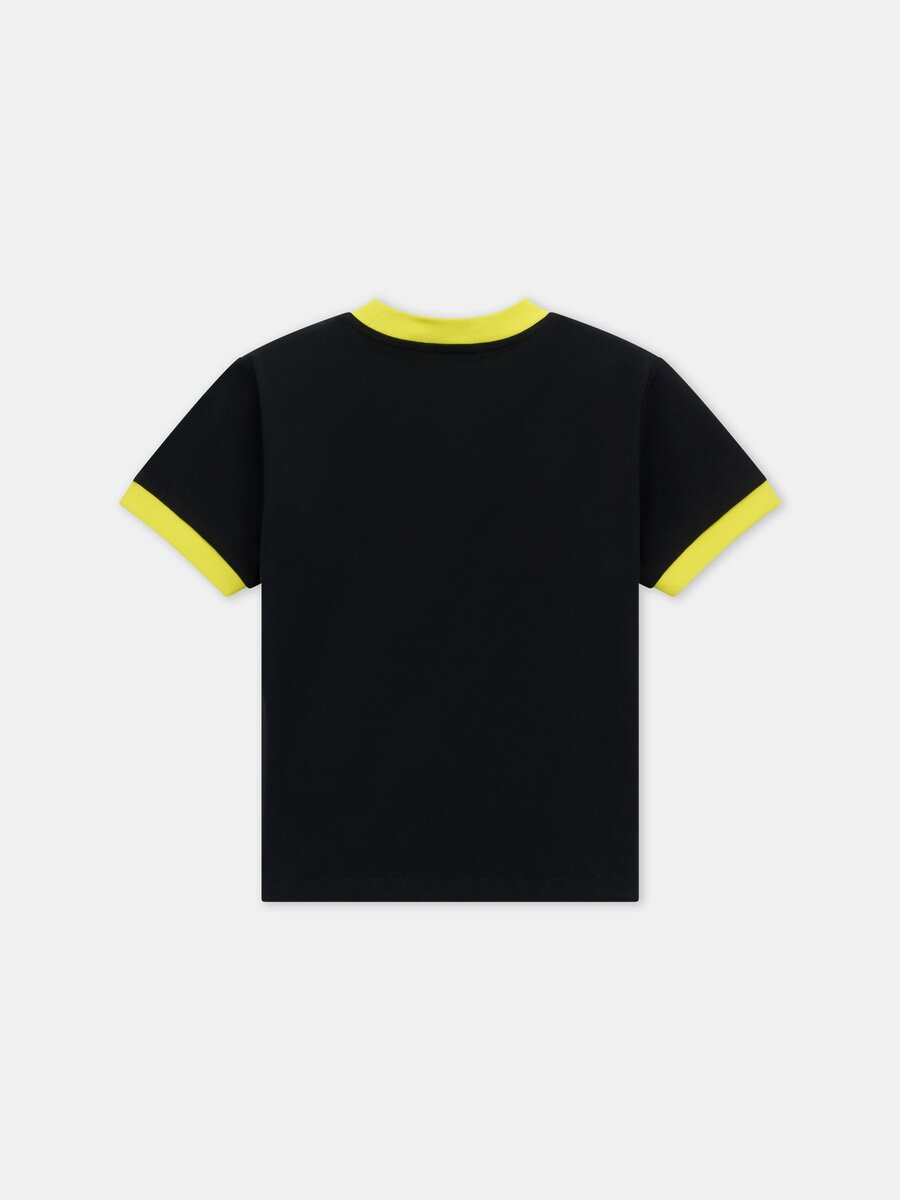 CAMISETA INFANTIL AMIRI CON CUELLO RINGER DESCALADO
