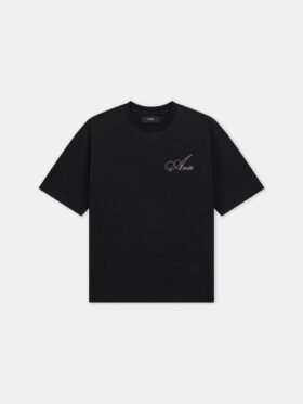 CAMISETA OVERSIZE CON LETRA CRYSTAL AMIRI