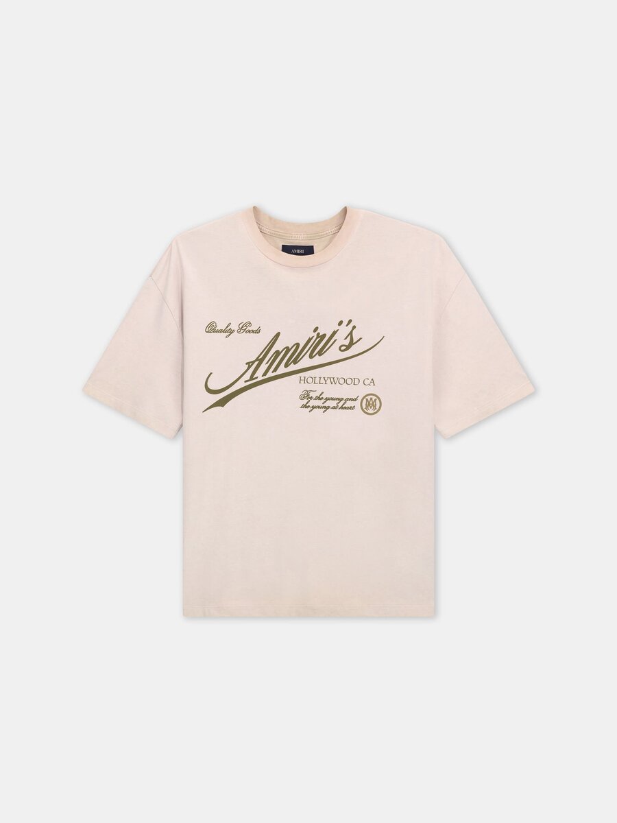 CAMISETA OVERSIZE DE AMIRI QUALITY GOODS