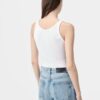 CAMISETA SIN MANGAS CON CANELAS Y BORDADO «MA» PARA MUJER