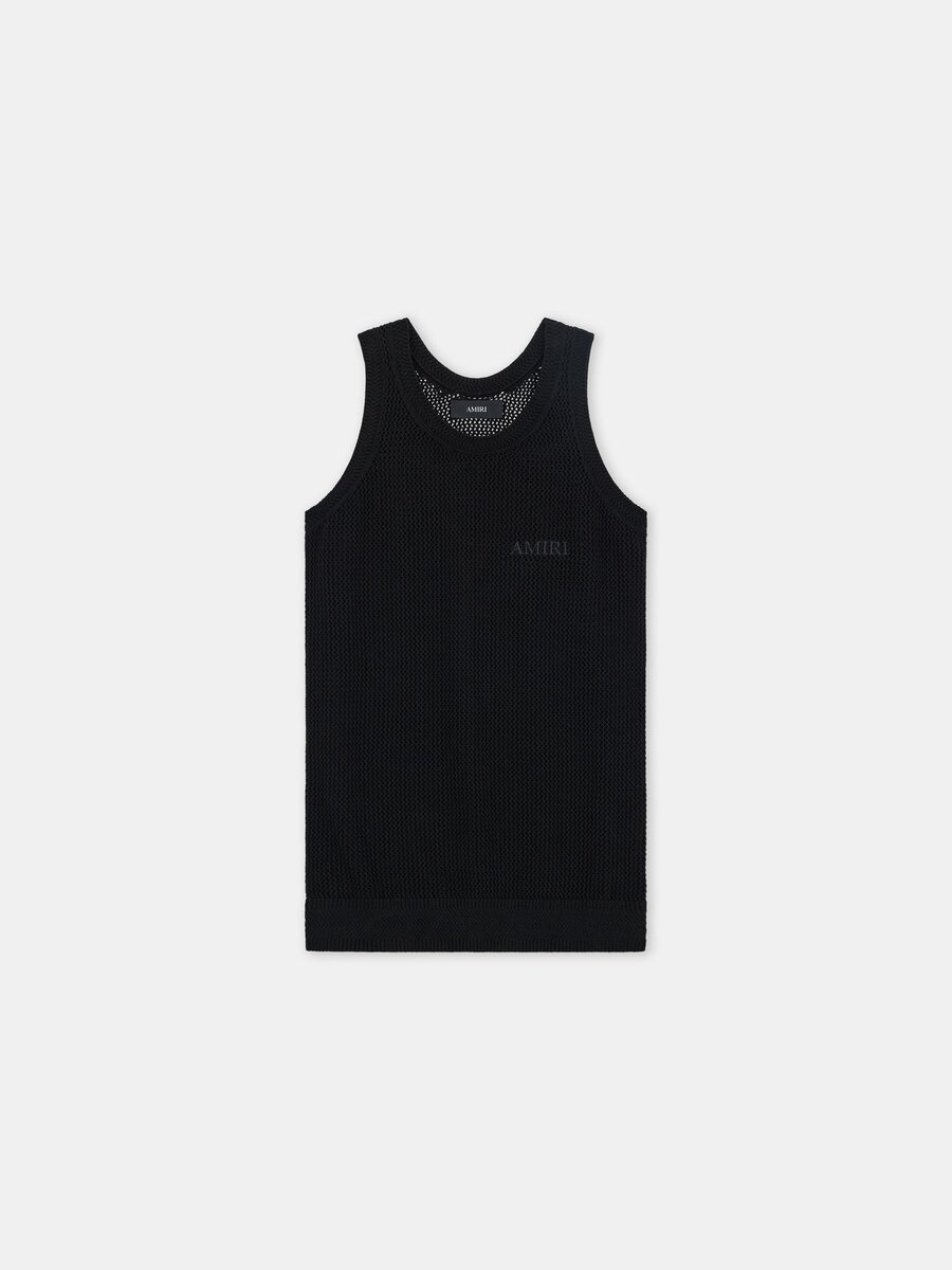CAMISETA SIN MANGAS DE MALLA DE AMIRI