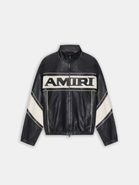 CHAQUETA DE CUERO AMIRI SPORT
