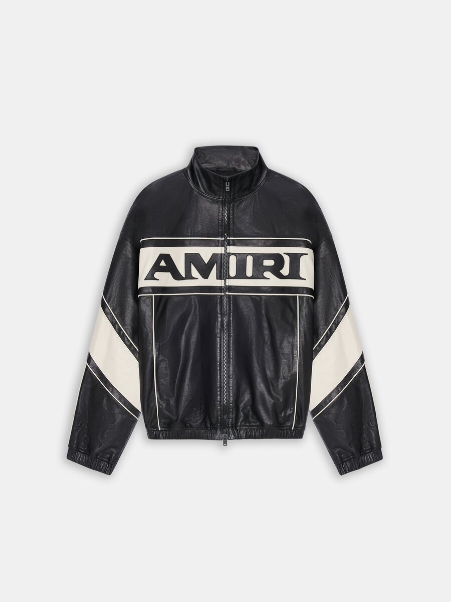 CHAQUETA DE CUERO AMIRI SPORT