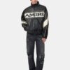 CHAQUETA DE CUERO AMIRI SPORT