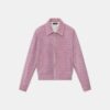 CHAQUETA WESTERN DE GAMUZA CON ESTAMPADO DE COCODRILO PARA MUJER