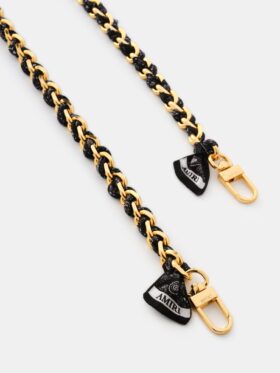 CORREA DE CADENA DE SEDA CON ESTAMPADO DE BANDANA PARA MUJER