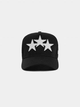 GORRA AMIRI DE LONA COMPLETA CON TRES ESTRELLAS DESPALMADAS