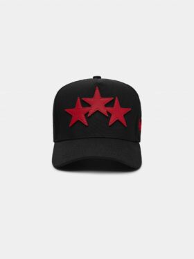 GORRA AMIRI DE LONA COMPLETA CON TRES ESTRELLAS DESPALMADAS